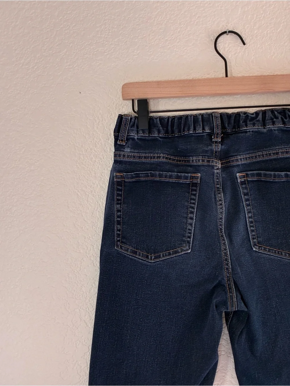 Old Navy | Classic straight mid rise rigid blue denim jeans boys size 18